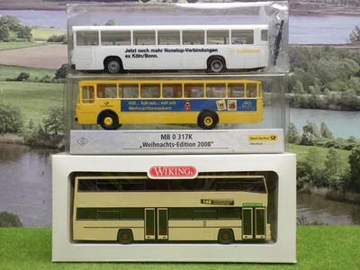 Wiking etc H0 Flughafen Bus Postbus Doppeldeckerbus  (WB) E0450 - Bild 1 von 4