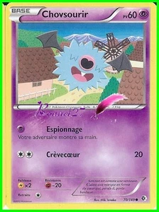 Carte Pokemon " CHOVSOUPIR " Noir & Blanc Frontiere Franchies PV60 70/149 VF - Imagen 1 de 1