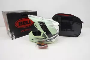 Casco de motocross Bell Moto 9 Flex perro verde brillante blanco negro medio AE - Imagen 1 de 10