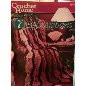 Crochet Home 7 Best Afghans Pattern Book - Picture 1 of 5