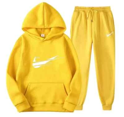 Nuevo conjunto de moda para hombre chándal sudaderas con capucha + pantalones deportivos informales masculinos correr Foto 1 de 4