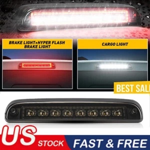 Para 99-16 Ford F250 F350 Super Duty LED 3a tercera luz de freno luz de carga ahumada - Imagen 1 de 12