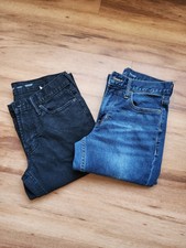2 Pair Mens Old Navy Black Jeans & Blue Jeans 26W 30L 