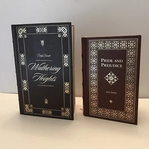 PRIDE AND PREJUDICE WUTHERING HEIGHTS Brontë Austen Set/2 Hard Cover Books 2004 - Picture 1 of 7