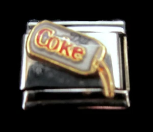 Coca-Cola Italian Charm Pouring Diet Coke Can Stainless Steel Casa D'Oro - Picture 1 of 3