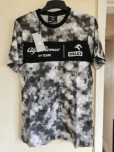2022 Alfa Romeo Orlen Racing F1 Team Camouflage T Shirt Small - Picture 1 of 7