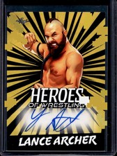 2023 Leaf Heroes of Wrestling Base Gold Lance Hoyt Archer #BA-LA1 Auto