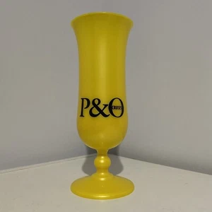 P & O Cruises Yellow Plastic Cocktail Glass - Picture 1 of 4