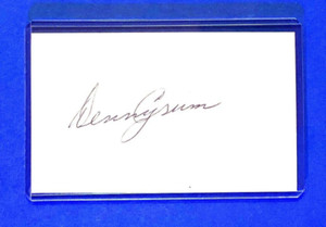 DENNY CRUM Louisville Basketball Coach SIGNED / AUTOGRAPH 3x5 Index Card (f)