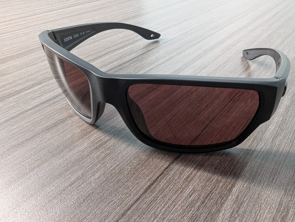 Gafas de sol polarizadas Costa Del Mar TAILFIN negro mate/rosa 580G Foto 1 de 4