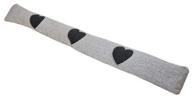 Zugluftstopper Windstopper Türdichtung Türvorleger Stern grau 90x10 cm - Bild 1 von 4