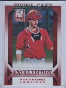 MITCH GARVER ROOKIE CARD 2013 Elite Baseball EXTRA EDITION RC Texas Rangers WS!