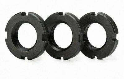 M10 - M27 Feingewinde Rund Kontermutter Nutmutter Sicherungsmutter Sicherungsmutter wählbar  - Bild 1 von 4