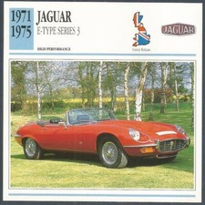 EDITO-SERVICE S A 1991 CLASSIC CARS-1971-1975-JAGUAR E-TYPE SERIES 3