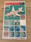 Safety Card Air Namibia McDonnell Douglas MD-11 - rare! 