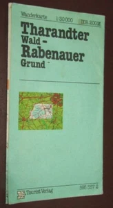 Wanderkarte THARANDTER WALD Rabenauer Grund Tharandt Freital Dresden 1984 - Bild 1 von 6