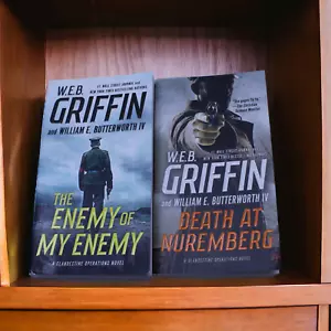 W.E.B. Griffin 2 Book Lot Clandestine Operations Paperback Nuremberg Enemy - Imagen 1 de 6