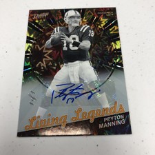 Prestige Football 2023 1/1 Peyton Manning Autograph Signed Card Living Legends 