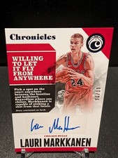 Lauri Markkanen 2017-18 Panini Chronicles Rookie Autograph Auto Blue /99 SP Jazz