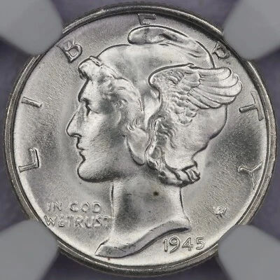 1945-S 10c Mercury Dime - NGC MS 67+ - Image 1 of 4