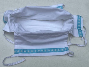 Pottery Barn Teen BLUE MINI DOT RIBBON LINER FOR BASKETS MINI NIP 5” X 10” - Picture 1 of 4