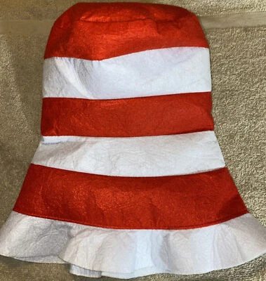 Dr. Seuss Cat In The Hat White & Red Striped Halloween Costume One Size - Image 1 of 4