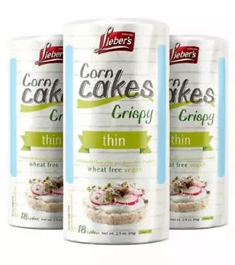 Lieber's Thin Corn Cakes, 2.9 oz. (3 Pack) - Picture 1 of 5