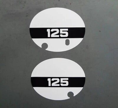 1973 - 1975 suzuki TM125 decals side number plate sticker graphic Challenger VMX - Image 1 of 3