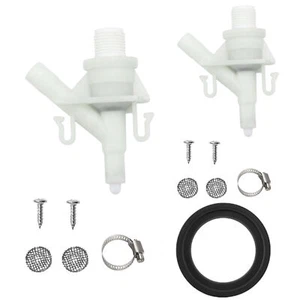 RV Toilet Valve Replacement Kit Leakproof Pedal Flush Toilet Water Valve - Picture 1 of 14