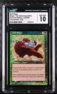 BULL HIPPO 7th Edition Foil CGC 10 Gem Mint MTG [Nostalgium] - Picture 1 of 2