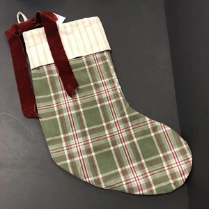 Magnolia Texas Joanna Gaines Invierno Esplendor VERDE Cuadros Navidad Medias Nuevas - Imagen 1 de 6