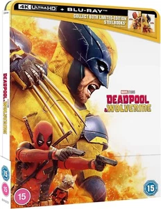 DEADPOOL & WOLVERINE 4k Ultra HD + Blu Ray Limited Edition Steelbook and - Picture 1 of 4