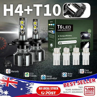 LED Bulb Kit H4 For Toyota FJ Cruiser 2007-2014 Headlight Hi/Lo 6000K White Beam - image 1 of 4