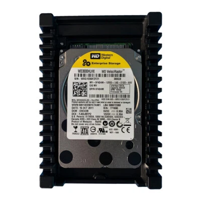 Dell F4D4M 300GB SATA 10K Raptor 3.5" Drive WD3000HLHX-75JJPV0 - Image 1 of 2