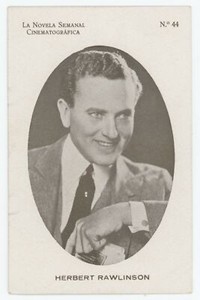 Silent Movie Actor Herbert Rawlinson Spanish Cinematographic Weekly Photo Card