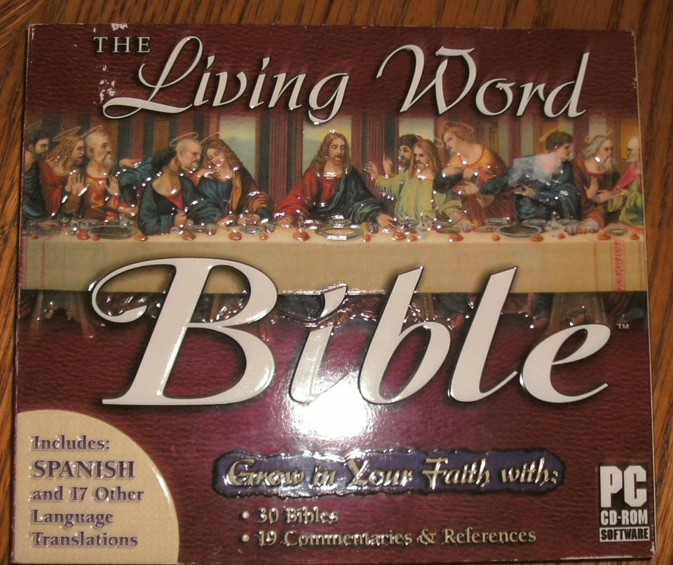 Living Word Bible CD ROM - 30 Bibles, 19 Commentaries & References, Spanish & 17 - Image 1 of 2
