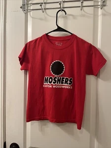 Gildan Youth Boys T-Shirt Custom Woodworks McClure #8 Size Small Red - Picture 1 of 12