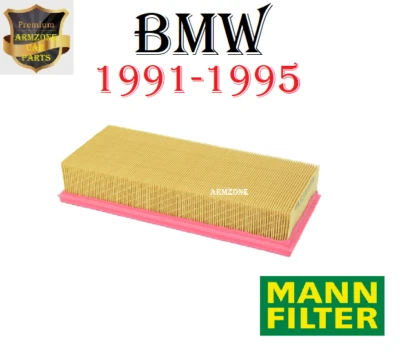 Filtro de aire del motor para BMW E34 1991-1995, 525i, 525iT, M5 Vehículos FILTRO MANN Foto 1 de 4