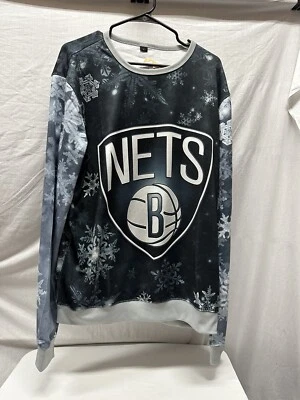 Suéter Feo Navidad Brooklyn Nets NBA Estilo Único Talla L Foto 1 de 4