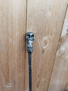 Skull fire poker, handmade - Picture 1 of 8