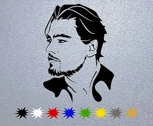 PEGATINA PEGATINA CALCOMANÍA VINILO Leonardo Dicaprio Retrato - Imagen 1 de 2