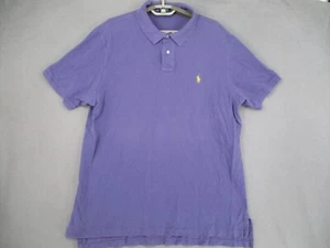 Ralph Lauren Shirt Mens 2XL XXL Purple Yellow Polo Short Sleeve Button Collared - Picture 1 of 17