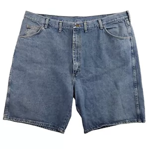 Wrangler Mens Jeans Shorts Size 44x10 Regular Fit 5 Pocket Blue Denim - Picture 1 of 9