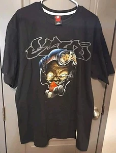 Ecko Unltd T-Shirt Herren L Graffiti Künstler Mann Gasmaske Grafik - Bild 1 von 8