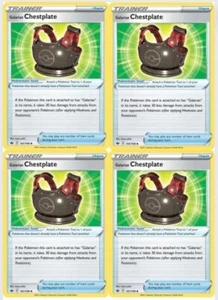 Galarian Chestplate Sword & Shield Chilling Reign 141/198 4x Playset Pokémon TCG - Picture 1 of 1