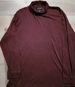 Brooks Brothers Turtleneck Shirt Supima Cotton Performance Knit Maroon XXL - Picture 1 of 5