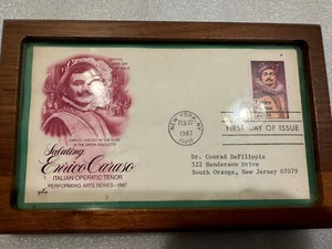Enrico Caruso ArtCraft First Day Cover Framed FDC 2250 Stamps - Picture 1 of 2