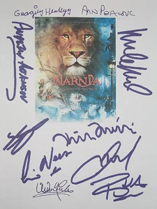 Chronicles of Narnia Keynes Signed Movie Script X10 Madsen Neeson McAvoy reprint - Picture 1 of 1