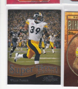 WILLIE PARKER 2006 PLAYOFF PRESTIGE SUPER BOWL HEROES INSERT CARD-DON'T MISS OUT