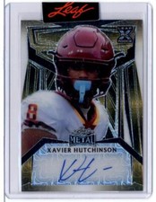 2023 Leaf Metal Proof Autograph Xavier Hutchinson RC Rookie AUTO 1/1 Texans